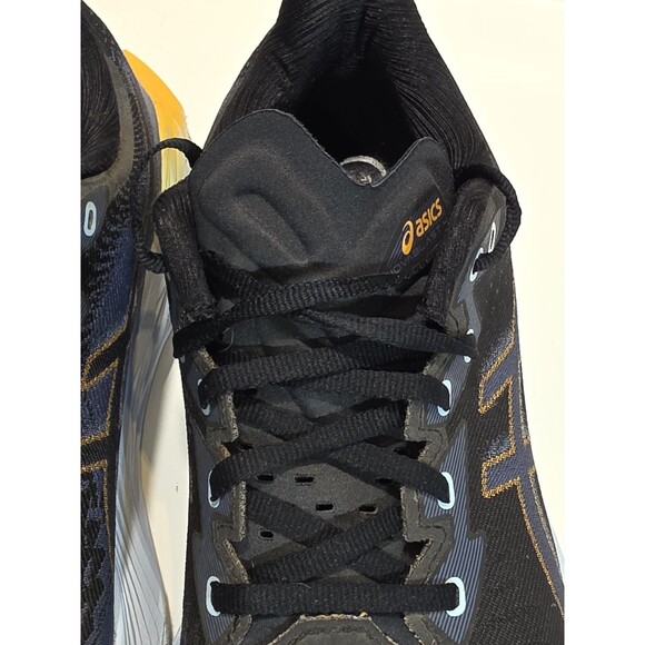 Asics Shoes - 2024 Novablast 4 Thunder Blue - Sz 10 Mens - Black Navy Yellow main image 9